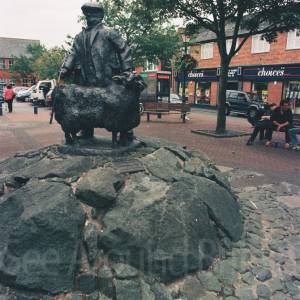 "Taken before 2009" - Borderland Farmer statue