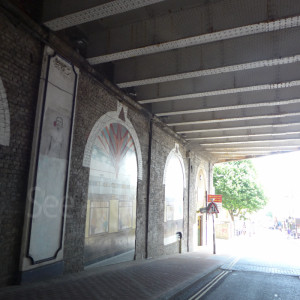 Sloping footpath leading to Brighton Toy and Model Museum